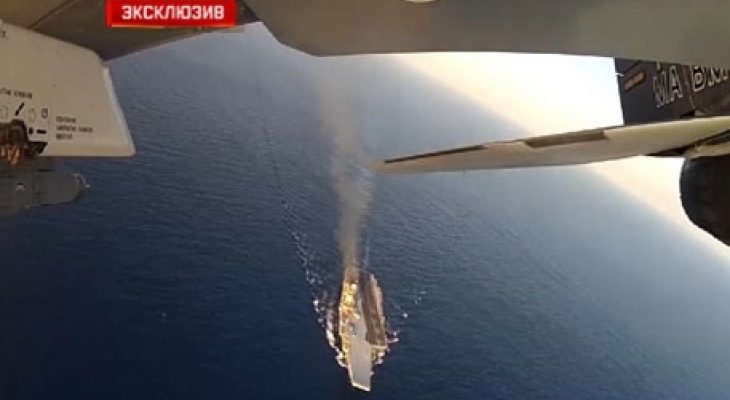 Спиращи дъха КАДРИ на бойните излитания от „Адмирал Кузнецов”